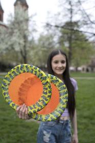 Mac Toys Neodisk 30cm set 2 talíře s míčkem frisbee 2v1 plast