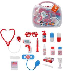 Mac Toys PLEJO Kufřík doktorský dětské lékařské potřeby na baterie Světlo