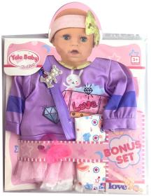 Mac Toys PLEJO Šaty pro panenku 40-43cm oblečení na vycházku I.