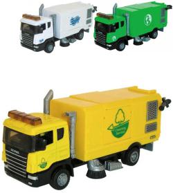 Mac Toys Vozidlo úklidové Scania 1:48 kovové auto 3 druhy v krabici Mac Toys Vozidlo úklidové Scania 1:48 kovové auto 3 druhy v krabici