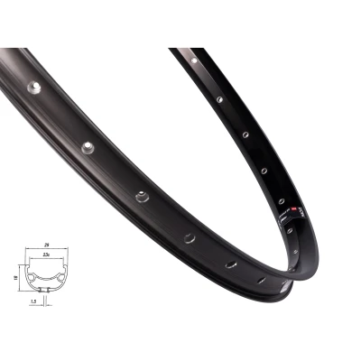 MACH 1 Ráfek MACH1 KLIXX DISC 622x23, 32 děr, černý