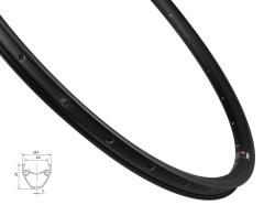 MACH 1 Ráfik MACH1 PULSE GRAVEL DISC 622x23, 28 dier, čierny