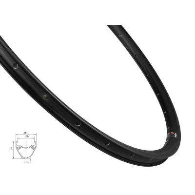 MACH 1 Ráfek MACH1 PULSE GRAVEL DISC 622x23, 28 děr,čer
