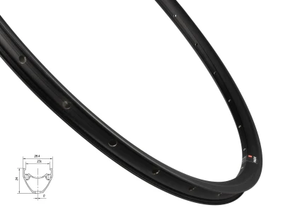 MACH 1 Ráfek MACH1 PULSE GRAVEL DISC 622x23, 28 děr,čer