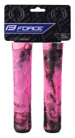 FORCE BMX145 gumová, černo-růžová, balená