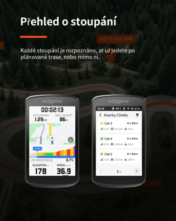 Magene Smart GPS C-706 Dotykový USB computer