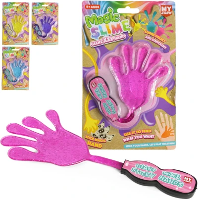 Magická slime lepící ruka strečová dětská žertovinka 4 barvy