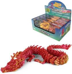 Magický čínský drak 3D Print zvířátko plastové 3 barvy Magický čínský drak 3D Print zvířátko plastové 3 barvy