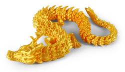 Magický čínský drak 3D Print zvířátko plastové 3 barvy