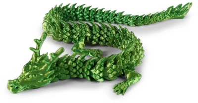 Magický čínský drak 3D Print zvířátko plastové 3 barvy