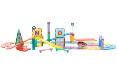 MagnetiQ Magnetická stavebnice Autodráha 126 ks