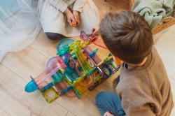 MagnetiQ Magnetická stavebnice Kuličková dráha 186 ks