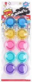 Magnetky farebné 30mm set 10ks na karte