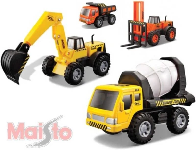 Maisto Auto stavební 1:32-44 plast 4 druhy 2 barvy Maisto Auto stavební 1:32-44 plast 4 druhy 2 barvy