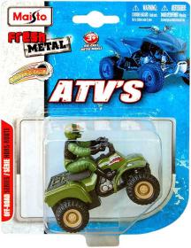 Maisto Čtyřkolka model ATVS 1:75 na zpětný nátah různé druhy na kartě kov
