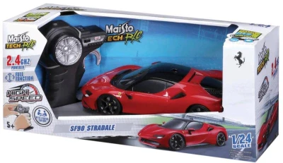 Maisto RC Auto Ferrari SF90 Stradale na vysílačku 2,4GHz na baterie 1:24