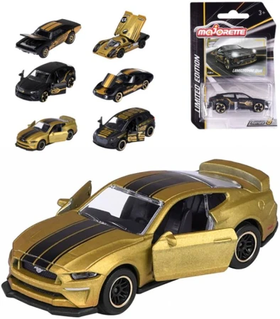 Majorette Auto Limited Edition serie 9 černo-zlaté kovové 6 druhů Majorette Auto Limited Edition serie 9 černo-zlaté kovové 6 druhů
