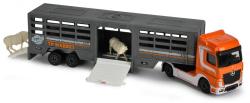 Majorette Autobus kĺbový / nákladné auto s prívesom voľný chod kov 9 druhov