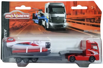 Majorette Auto nákladní tahač s přívěsem volný chod kov různé druhy