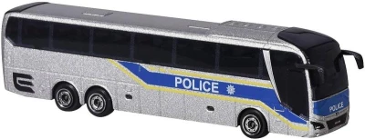 Majorette Autobus MAN City kovový volný chod 2 druhy 3 barvy