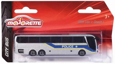 Majorette Autobus MAN City kovový volný chod 2 druhy 3 barvy