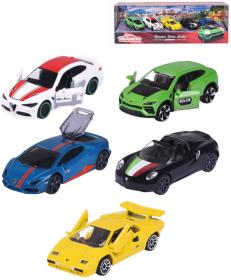 Majorette Dreams Cars Italy dárkový set 5 kovových autíček italské značky v krabici