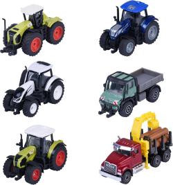 Majorette Vozidlo farmářské kovové auto / traktor volný chod 6 druhů