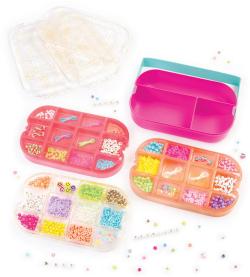 MAKE IT REAL Beads 2-Go korálky v boxu kreativní set výroba dětské bižuterie