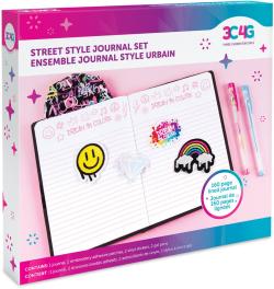MAKE IT REAL Blok s kapucí Graffity deník se samolepkami a 2 pery