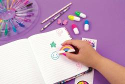 MAKE IT REAL Kancelářské potřeby velká otočná sada s blokem a samolepkami