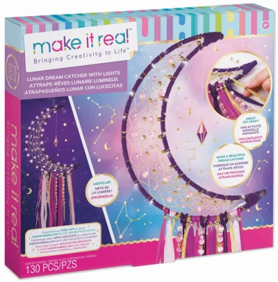 MAKE IT REAL Lapač snů se světýlky kreativní set na baterie Světlo