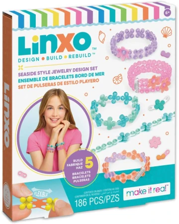 MAKE IT REAL LinXo Výroba šperků kreativní sada 3 druhy