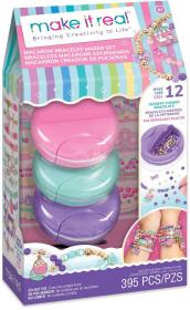 MAKE IT REAL Macaron box na výrobu náramků dětský kreativní set MAKE IT REAL Macaron box na výrobu náramků dětský kreativní set