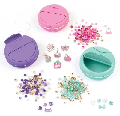 MAKE IT REAL Macaron box na výrobu náramků dětský kreativní set