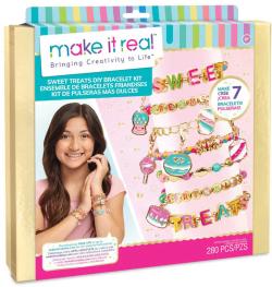 MAKE IT REAL Náramky Sweet Treats kreativní set výroba dětské bižuterie MAKE IT REAL Náramky Sweet Treats kreativní set výroba dětské bižuterie