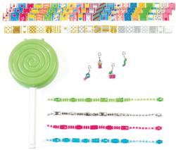MAKE IT REAL Náramky v lízátku kreativní set výroba dětské bižuterie 2 druhy