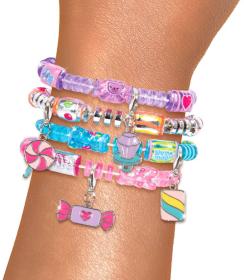 MAKE IT REAL Náramky v lízátku kreativní set výroba dětské bižuterie 2 druhy