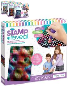 MAKE IT REAL Plakát z teček Stamp To Reveal kreativní set 3 druhy MAKE IT REAL Plakát z teček Stamp To Reveal kreativní set 3 druhy