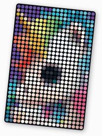 MAKE IT REAL Plakát z teček Stamp To Reveal kreativní set 3 druhy