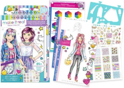 MAKE IT REAL Portfolio návrhářské Symboly kreativní set v krabici