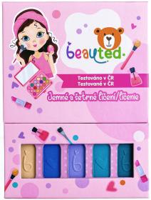 Make-up Beauted dětská sada líčidel šminky se zrcátkem paletka