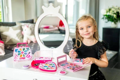 Make-up Beauted dětská sada líčidel šminky se zrcátkem paletka srdce