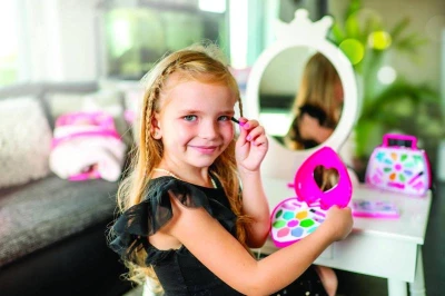 Make-up Beauted dětská sada líčidel šminky se zrcátkem paletka srdce