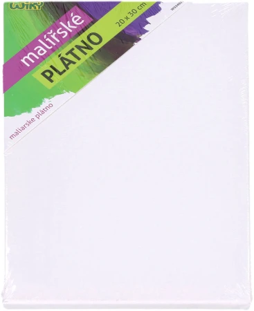 Malířské plátno 20x30cm bílé 280 g/m2 napnuté na rámu