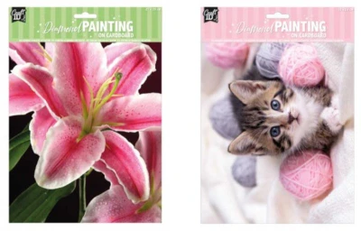 Diamantové malování mozaika A4 příroda Diamond Painting 3 druhy