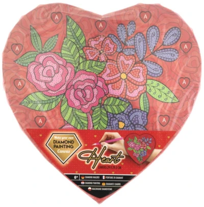 Diamantové malování mozaika Srdce Diamond Painting 2 druhy
