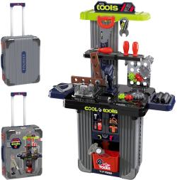 Malý kutil set pracovní stůl ponk + dětské nářadí v kufříku plast Malý kutil set pracovní stůl ponk + dětské nářadí v kufříku plast