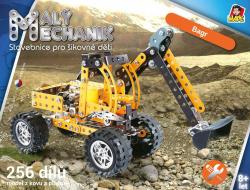 MALÝ MECHANIK Bagr 256 dílků kovová (stavebnice) typu Merkur