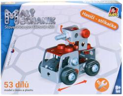 MALÝ MECHANIK Hasiči 43-65 dílků 6 druhů kovová (stavebnice) typu Merkur