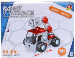 MALÝ MECHANIK Hasiči 43-65 dílků 6 druhů kovová (stavebnice) typu Merkur